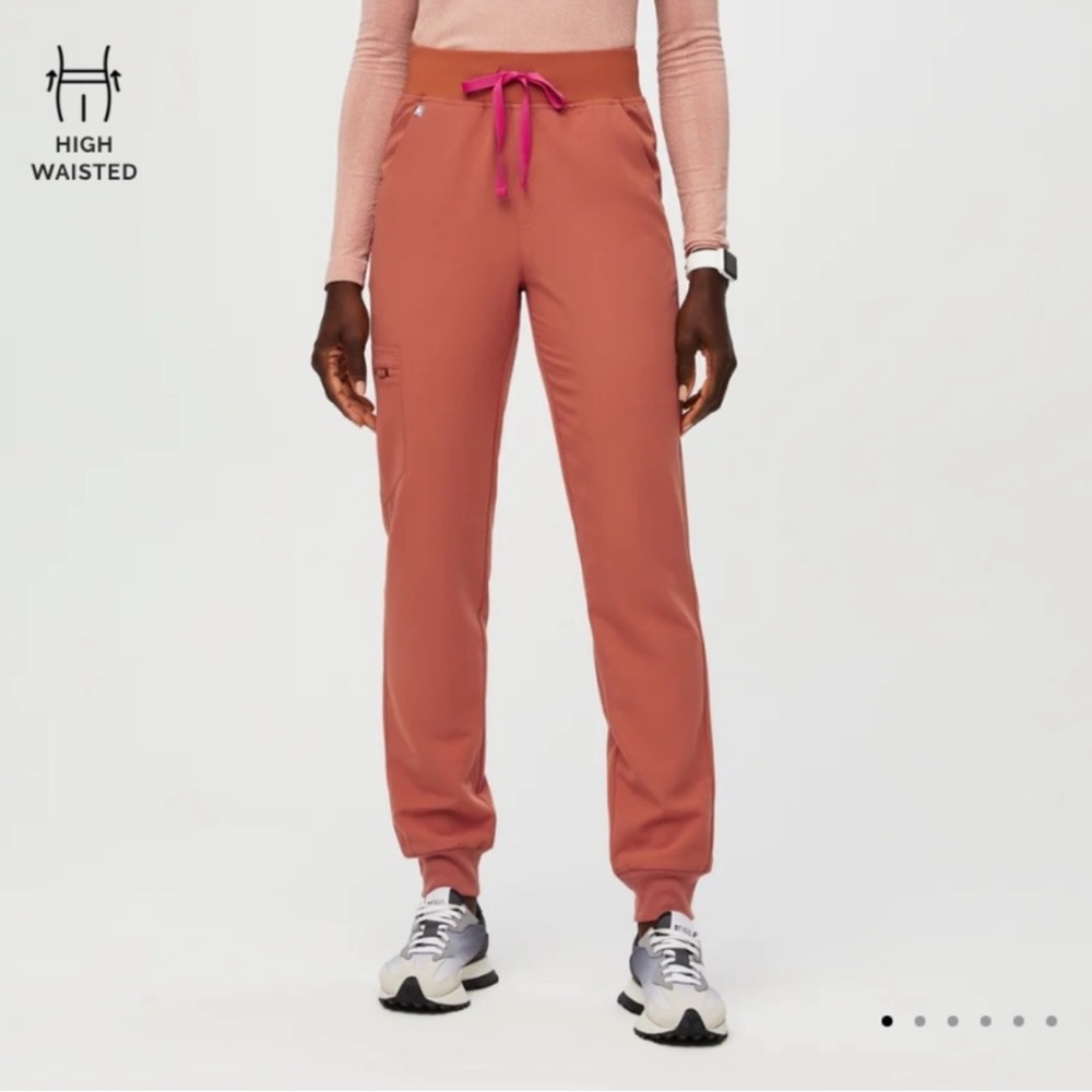 FIGS High Waisted Zamora Jogger Terracotta